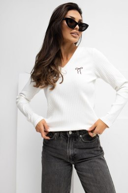 Bluzka Model RV-BZ-A1056.11 Ecru - Rue Paris Rue Paris