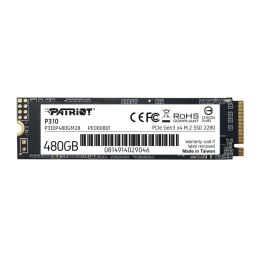 Dysk SSD Patriot P310 480GB M.2 2280 PCle NVMe (1700/1500 MB/s) Patriot Memory