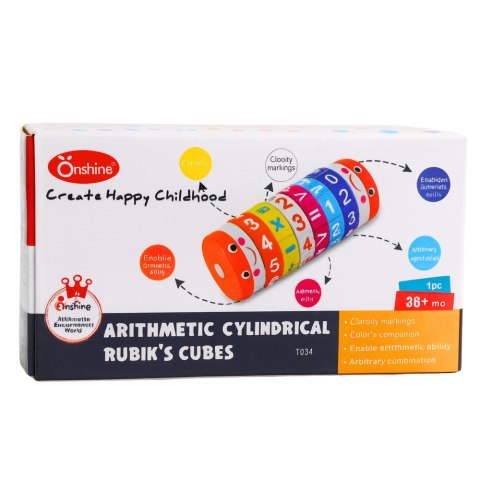 Edukacyjny Walec Matematyczny Dla Dzieci Układanka Nuka Liczenia LEAN Toys