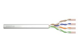 Kabel teleinformatyczny instalacyjny DIGITUS kat.5e, U/UTP, Eca, drut, AWG 24/1, PVC, 50m, szary, ofoliowany Digitus