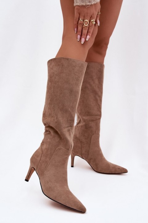Kozaki Model Arelisse CLS-606 Dark Beige - Step in style Step in style