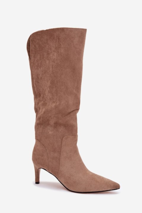 Kozaki Model Arelisse CLS-606 Dark Beige - Step in style Step in style