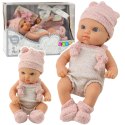Lalka Bobas Niemowlak Różowe Ubranko Czapeczka Śliniaczek 18 cm LEAN Toys