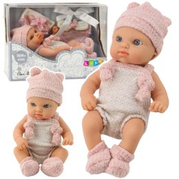 Lalka Bobas Niemowlak Różowe Ubranko Czapeczka Śliniaczek 18 cm LEAN Toys