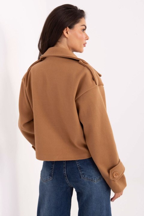 Płaszcz Damski Model IT-KR-A9558.62 Camel - Rue Paris Rue Paris