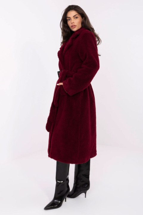 Płaszcz Damski Model IT-PL-97150.26 Bordo - Factory Price Factory Price