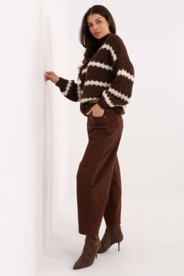 Spodnie Jeansy Damskie Model VM-SP-BS955-60.36 Brown - Factory Price Factory Price