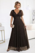 Sukienka Model Melania 635-4 Czekolada - Numoco Numoco