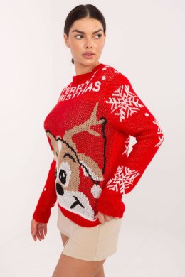 Sweter Damski Model MI-SW-19133.90 Red - Italy Moda Italy Moda