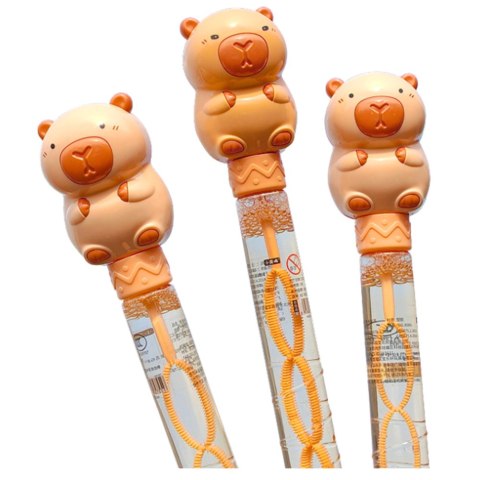 Bańki Mydlane Duża Różdżka Rozkładana Kapibara 35 cm 120 ml LEAN TOYS