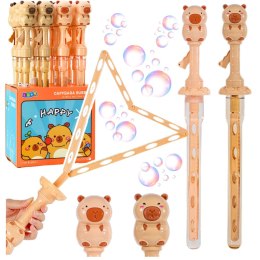 Bańki Mydlane Duża Różdżka Rozkładana Kapibara 49,5 cm 100 ml LEAN TOYS