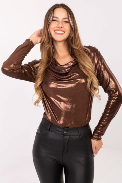 Bluzka Model DHJ-BZ-15268.30 Brown - Italy Moda Italy Moda