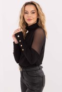 Bluzka Model MI-BZ-M776.13 Black - Rue Paris Rue Paris
