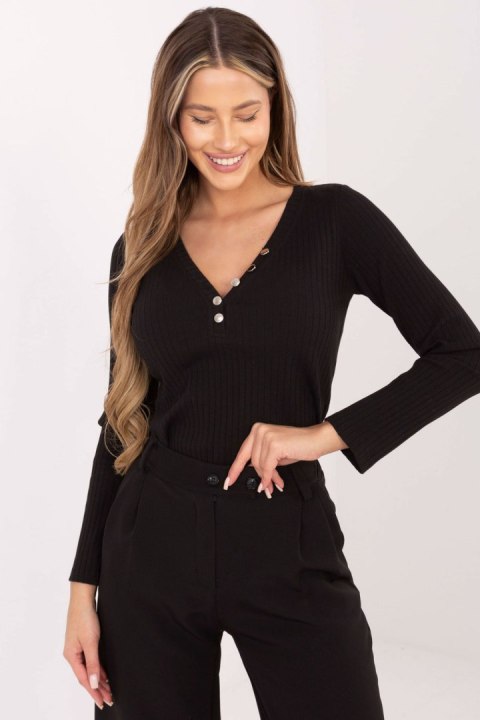 Bluzka Model RV-BZ-A1045.99 Black - Rue Paris Rue Paris