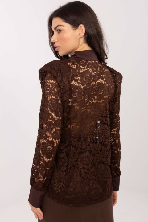 Koszula Damska Model IT-KS-21999.50 Brown - Italy Moda Italy Moda