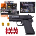 Mini Pistolet Broń Na Naboje I Łuski Czarny 13,5 cm LEAN TOYS