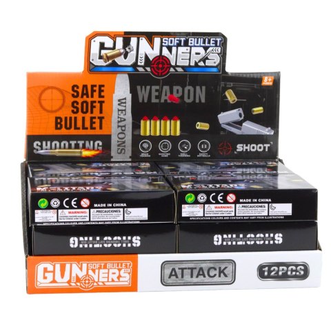 Mini Pistolet Broń Na Naboje I Łuski Czarny 13,5 cm LEAN TOYS