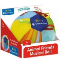 Muzyczna Kolorowa Piłka Zwierzątka Miękka Clementoni 17475 Clementoni