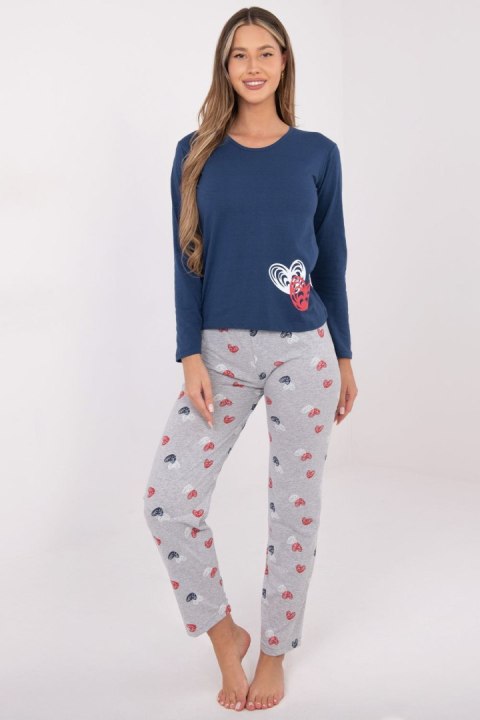 Piżama Damska Model DU-PI-FP-009.84 Dark Blue - Forever Pink Forever Pink