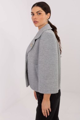 Płaszcz Damski Model IT-KR-FL8159.24 Grey - Rue Paris Rue Paris