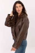 Płaszcz Damski Model IT-KR-FL9558.60 Brown - Rue Paris Rue Paris