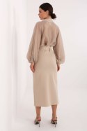 Spódnica Model IT-SD-FL7393.26 Beige - Rue Paris Rue Paris
