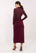 Spódnica Model IT-SD-FL7393.26 Bordo - Rue Paris Rue Paris