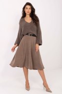 Spódnica Model IT-SD-FL9838.49 Dark Beige - Rue Paris Rue Paris