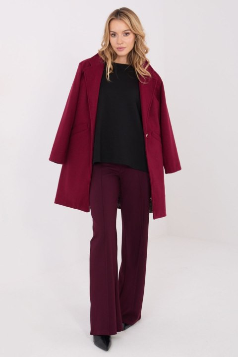 Spodnie Damskie Model IT-SP-FL9792.12 Bordo - Rue Paris Rue Paris