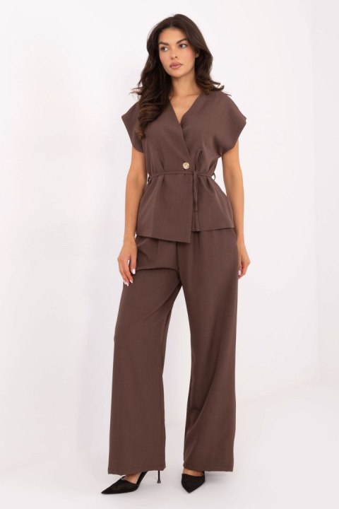 Spodnie Komplet Model IT-KMPL-21029.78 Brown - Italy Moda Italy Moda