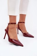 Szpilki Model Laretta LE149P Bordo - Step in style Step in style