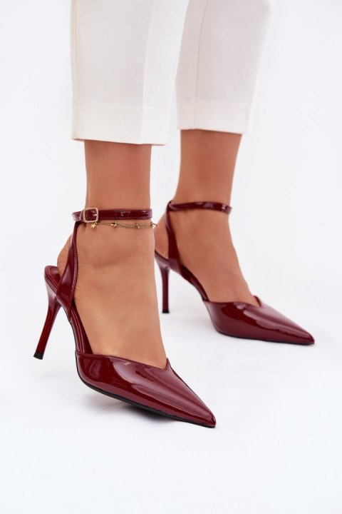 Szpilki Model Laretta LE149P Bordo - Step in style Step in style