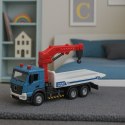 Ciężarówka Laweta Z Holownikiem Metalowa Kabina Światła Dźwięki LEAN Toys