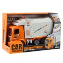 Ciężarówka Śmieciarka Miejska Światła Dźwięki Pomarańczowa LEAN Toys