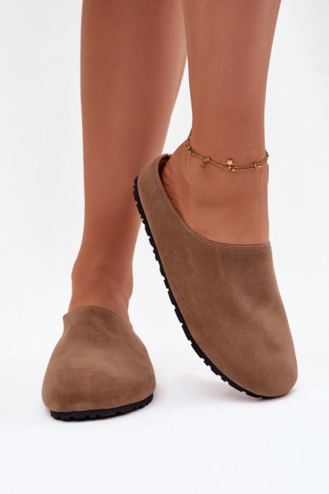 Kapcie Model Kalvess WCT255300-7 Khaki - Step in style Step in style