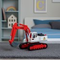 Koparka Gąsienicowa Metalowa Ruchoma Łyżka Obrotowa Kabina Światła Dźwięki LEAN Toys