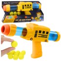 Pistolet Broń Na Miękkie Kulki Piankowe Autobus Szkolny Żółty 6 szt. LEAN TOYS