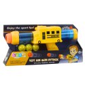 Pistolet Broń Na Miękkie Kulki Piankowe Autobus Szkolny Żółty 6 szt. LEAN TOYS