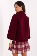 Płaszcz Damski Model IT-KR-FL8159.24 Bordo - Rue Paris Rue Paris