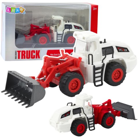 Pojazd Budowlany Koparka Spychacz Ruchoma Metalowa Łyżka Światła Dźwięki LEAN Toys