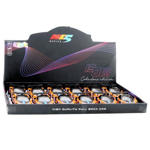 Samochód Sportowy Metalowy Napęd Otwierane Drzwi Pomarańczowy 1:32 LEAN TOYS