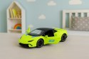 Samochód Sportowy Napęd Pull Back Metalowy Neonowy Zielony 1:43 LEAN TOYS