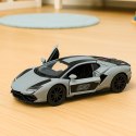Samochód Wyścigowy Sportowy Metalowy Napęd Otwierane Drzwi Szary 1:32 LEAN TOYS