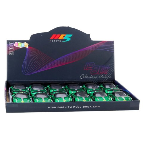 Samochód Wyścigowy Sportowy Metalowy Napęd Otwierane Drzwi Zielony 1:32 LEAN TOYS