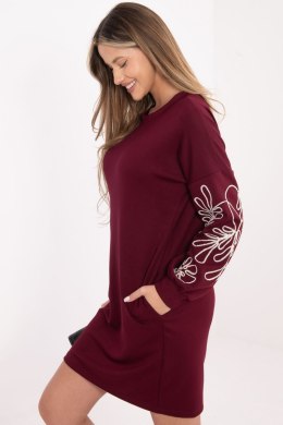 Sukienka Model RV-SK-A1064.95 Bordo - Rue Paris Rue Paris