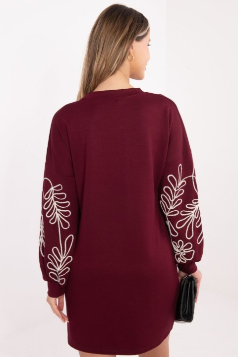 Sukienka Model RV-SK-A1064.95 Bordo - Rue Paris Rue Paris