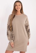 Sukienka Model RV-SK-A1064.95 Dark Beige - Rue Paris Rue Paris