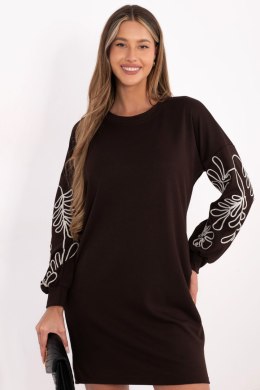 Sukienka Model RV-SK-A1064.95 Dark Brown - Rue Paris Rue Paris