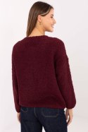 Sweter Damski Model MI-SW-3WB219.21 Bordo - Rue Paris Rue Paris