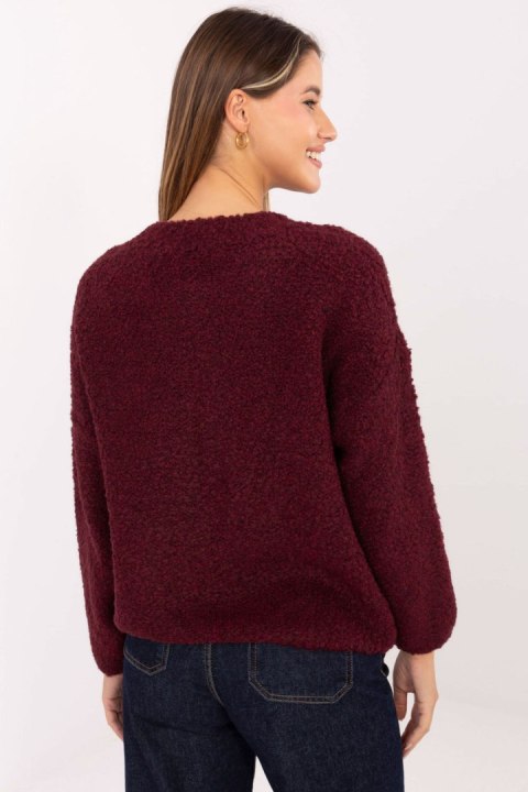 Sweter Damski Model MI-SW-3WB219.21 Bordo - Rue Paris Rue Paris